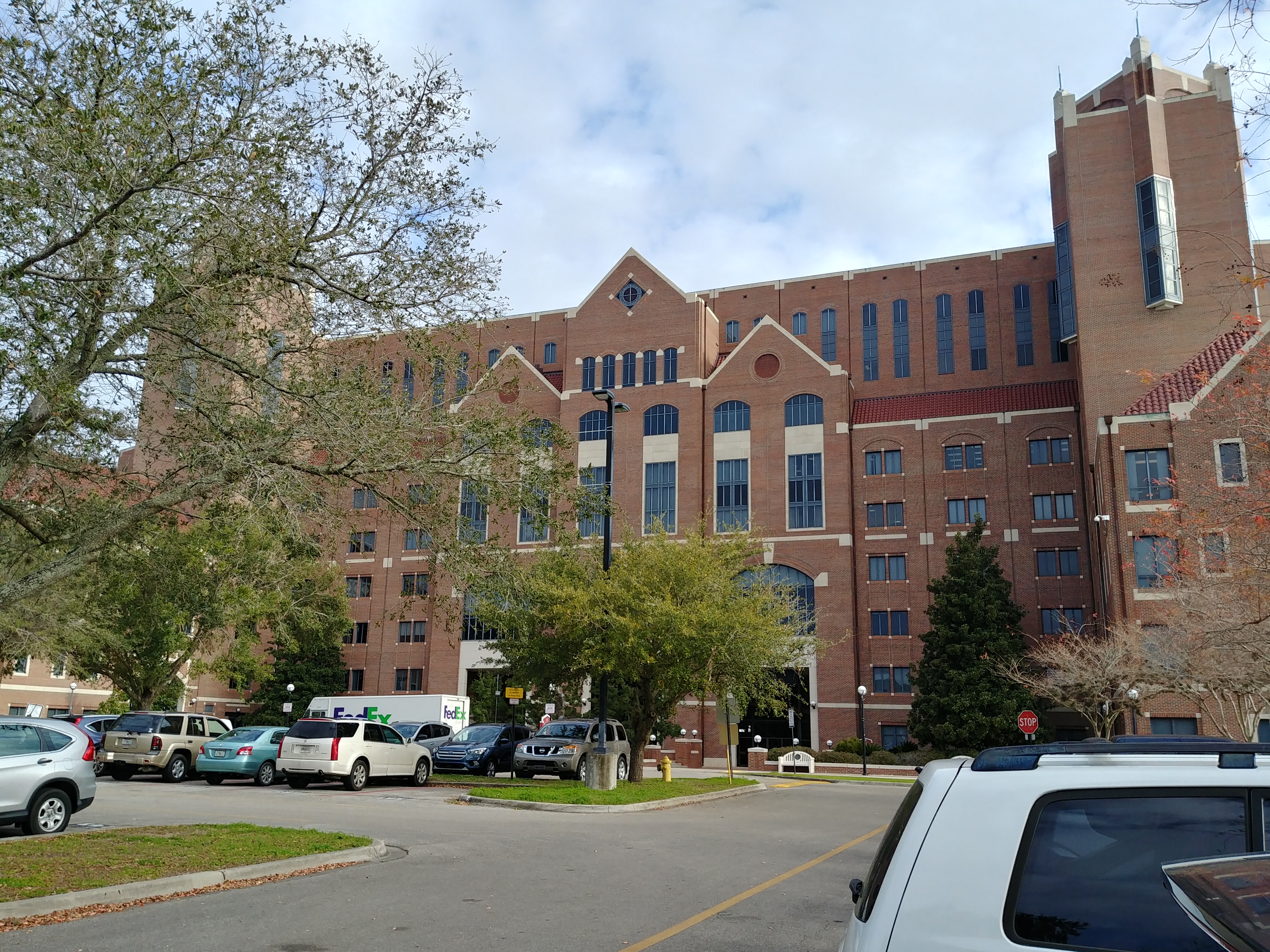 Outside view of parking garage